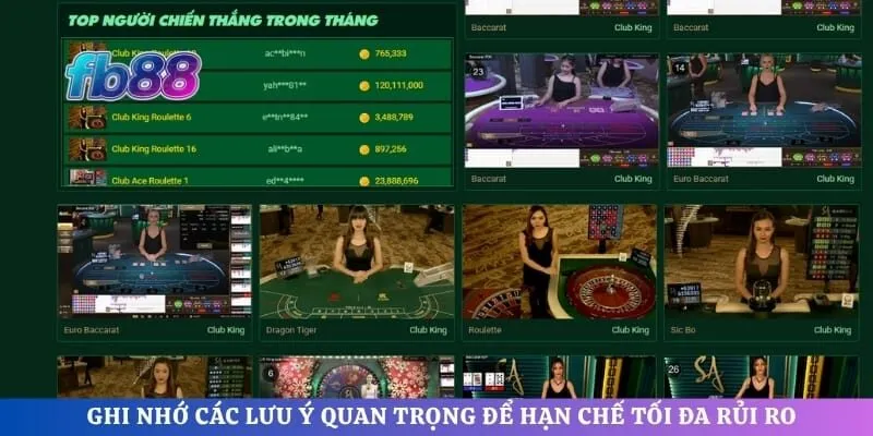 Ghi nhớ các lưu ý quan trọng để hạn chế tối đa rủi ro
