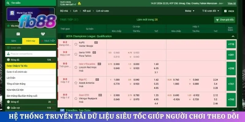 Hệ thống truyền tải dữ liệu siêu tốc giúp người chơi theo dõi