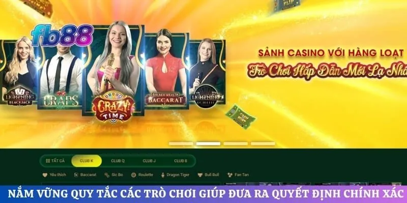 Nắm vững quy tắc các trò chơi giúp đưa ra quyết định chính xác